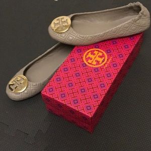 Tory Burch Mini Travel Quilted Ballet Flats